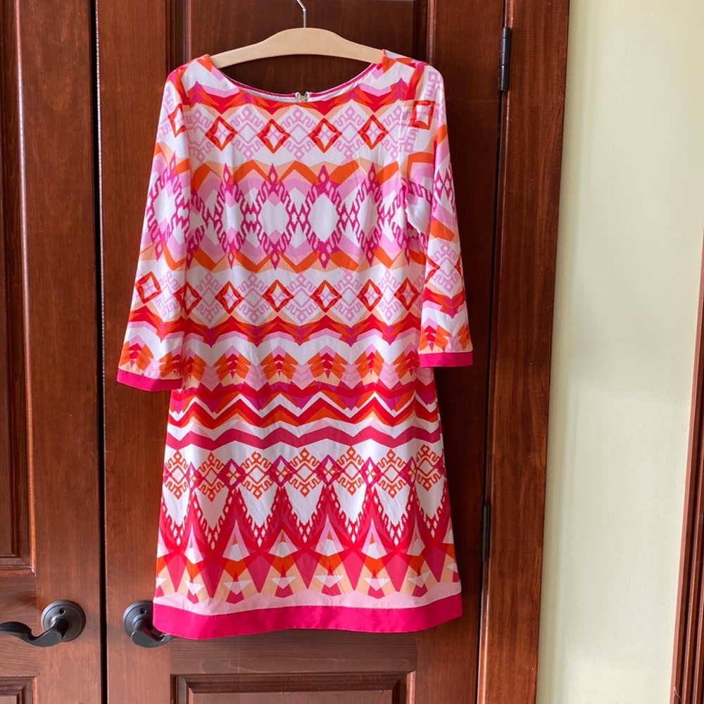 Loose dress comfortable colorful for work or casual cocktail